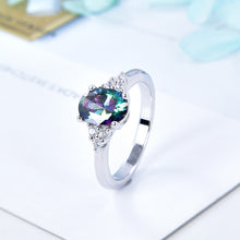 Load image into Gallery viewer, Enchanted Forrest CZ Cluster Ring

