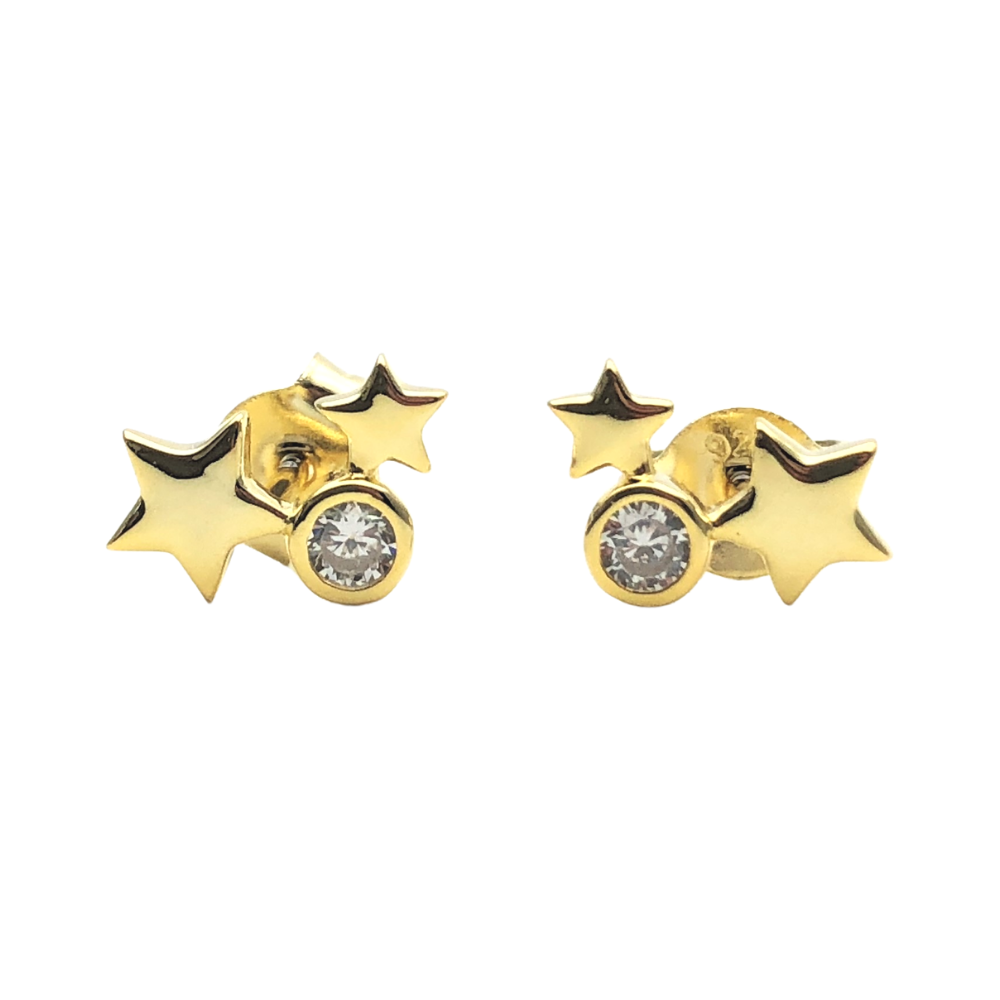 Gold Star Cluster Studs
