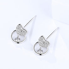 Load image into Gallery viewer, Heart Shaped Cradle Pendant Earrings
