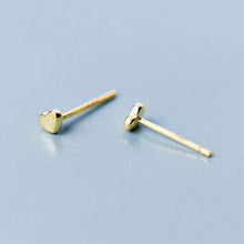 Load image into Gallery viewer, Tiny Gold Heart Earrings
