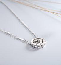 Load image into Gallery viewer, Silver Levitating Heart Necklace

