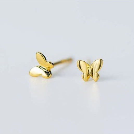 Tiny deals butterfly earrings