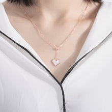 Load image into Gallery viewer, Signature Natural Shell Silver Heart Necklace

