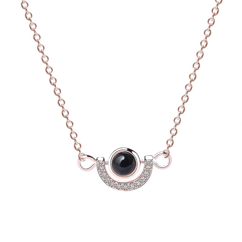 Rose Gold Harmony Orb Necklace
