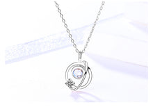 Load image into Gallery viewer, Stellar Nursery Silver &quot;I Love You&quot; Necklace
