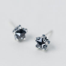 Load image into Gallery viewer, Black Star Earrings
