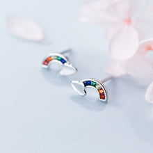 Load image into Gallery viewer, Tiny Rainbow Earrings
