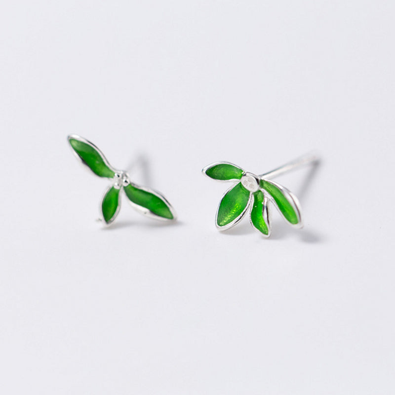 Bamboo Leaf Earrings