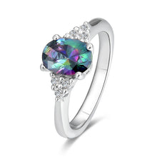 Load image into Gallery viewer, Enchanted Forrest CZ Cluster Ring
