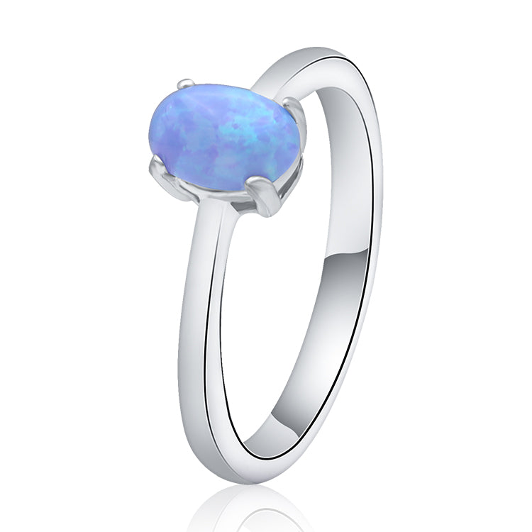 Aquamarine Opal Ring