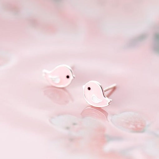 Little Pastel Bird Earrings