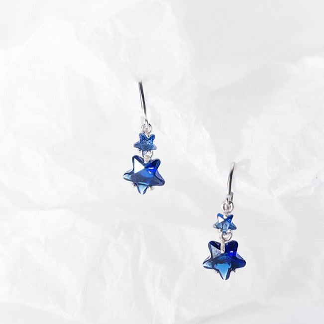 Sapphire Stardust Earrings