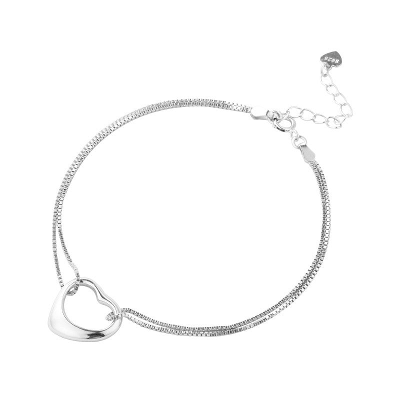 Silver Idalia Heart Bracelet